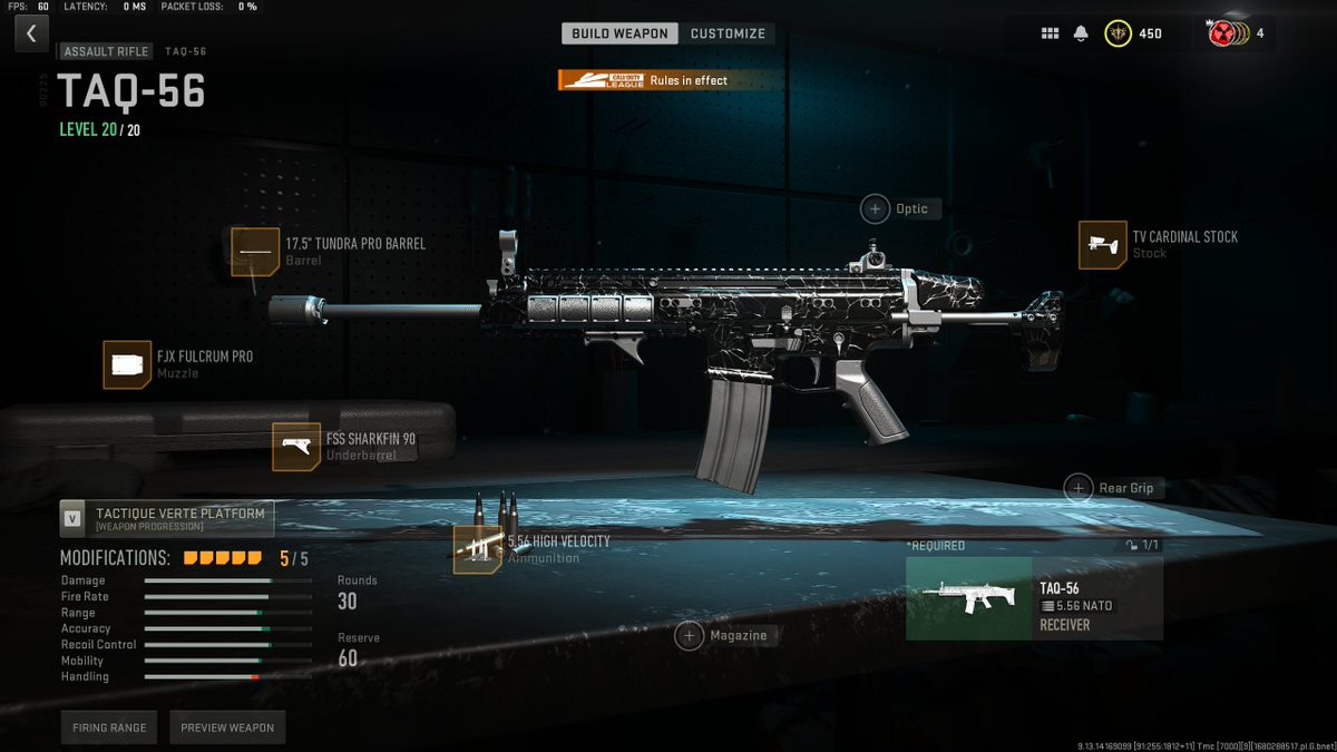 WarsZ's tweet photo. The best TAQ-56 for perfect balance of fast pace and steady shooting! This class is nuts and you should give it a try! Thanks @OctaneSam for the inspiration. 😁🔥 https://t.co/wdkEkE4lDA