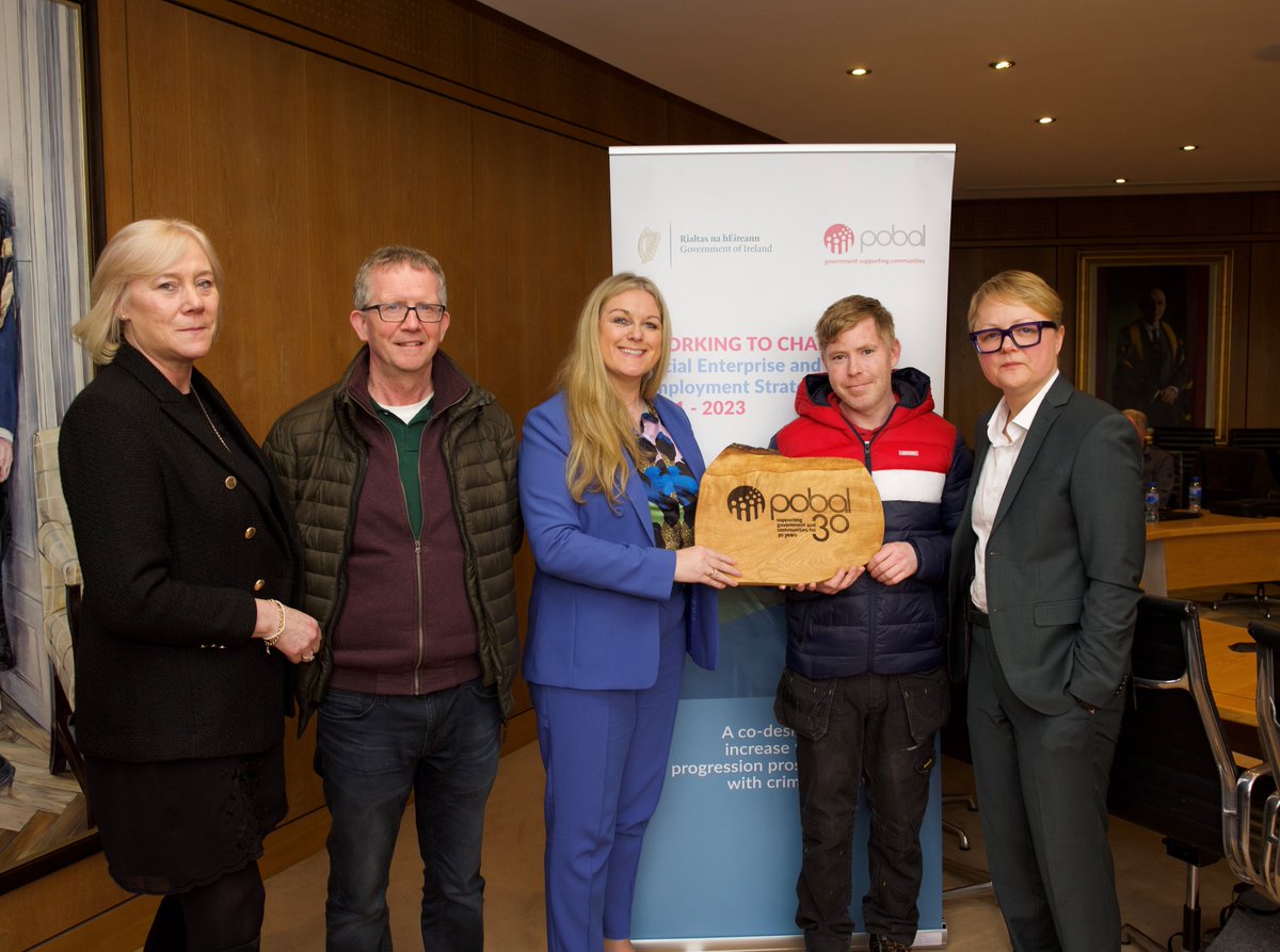 Pobal (@pobal) on Twitter photo 📸Fergal O'Farrell & David Kelly <a href="/CairdeEnterpri1/">Cairde Enterprises</a> presenting Pobal Board Chair <a href="/rosarii_mannion/">Rosarii Mannion</a> & CEO <a href="/ShakespeareAnna/">Anna Shakespeare</a> with plaque in celebration of Pobal’s 30th anniversary in <a href="/UL/">University Of Limerick</a> this morning with <a href="/JustSocEnt/">Siobhan Cafferty</a> #SocEnt #SecondChance <a href="/IrishPrisons/">Irish Prison Service</a> <a href="/probation_irl/">Probation Service</a> <a href="/DeptJusticeIRL/">Department of Justice, Home Affairs and Migration</a> 📸Fergal O'Farrell & David Kelly <a href="/CairdeEnterpri1/">Cairde Enterprises</a> presenting Pobal Board Chair <a href="/rosarii_mannion/">Rosarii Mannion</a> & CEO <a href="/ShakespeareAnna/">Anna Shakespeare</a> with plaque in celebration of Pobal’s 30th anniversary in <a href="/UL/">University Of Limerick</a> this morning with <a href="/JustSocEnt/">Siobhan Cafferty</a> #SocEnt #SecondChance <a href="/IrishPrisons/">Irish Prison Service</a> <a href="/probation_irl/">Probation Service</a> <a href="/DeptJusticeIRL/">Department of Justice, Home Affairs and Migration</a>