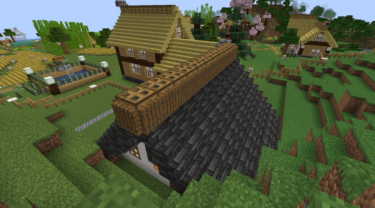 ComanHoliday's tweet photo. #Minecraft #マイクラ #QuarkMod　
グロウベリーのエレベーターを登ると地上階に出ます。
そこはエンチャント施設「桜の蔵」となっております(*´ω`*)
※Quarkによる「ピンクブロッサム」系のアイテムで
1.20バニラの「桜」ではありません https://t.co/gwykFO8RCI