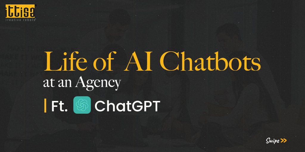 ittisa_IN's tweet photo. With AI bots finding their prominence with agency folks, take a look at how ChatGPT is learning to keep up with the ‘Agency Lifestyle’ 🤖😜
#ittisa #creativerebels #chatgpt #agencylife #agencylifememes #digitalmarketing https://t.co/VmtuEyFOYr