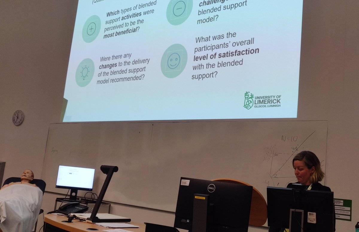 LexiKeatingUL's tweet photo. Delighted for the opportunity to present our @UL @AlliedHealthUL Practice Education team research on “Stakeholders Experience of a Blended Model of Support during Clinical Placement” at #inhed2023 https://t.co/zczksd4f24