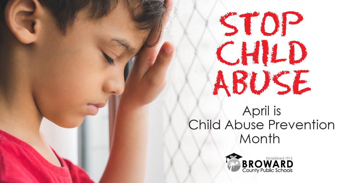 April is National Child Abuse Prevention Month. As a community, being silent is never an option.

To report abuse or find additional resources please visit browardschools.com/childabuseserv….