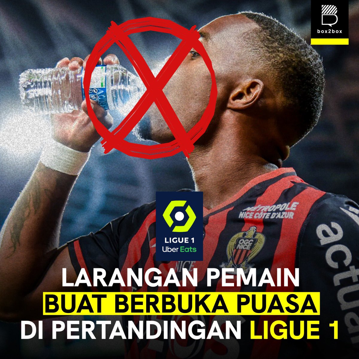 Larangan pemain buat berbuka puasa di pertandingan Ligue 1 😳

Fans PSG juga sempat membentangkan spanduk bertuliskan 'Hanya sebutir kurma dan segelas air, tapi jadi mimpi buruk bagi FFF' 👀

Ternyata di Perancis juga sedang ada fenomena Islamofobia yang lagi meningkat