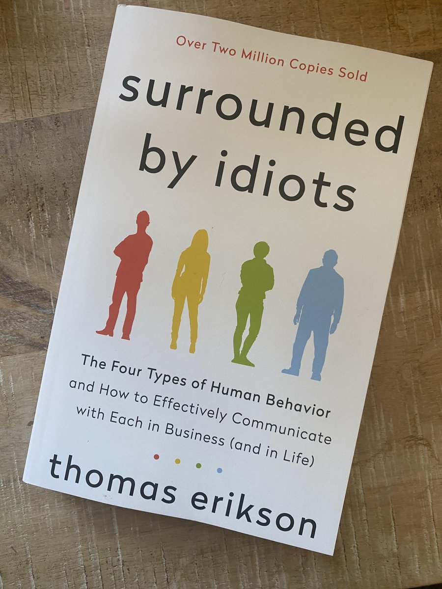 I'm reading this, the title caught my eye and it’s based on the DISC Assessment I completed with @outsyracuse (@coachsgro) & the LGBTQ+ Employee Resource Group (ERG)

#discassessment #surroundedbyidiots #thomaserikson #ttisuccessinsights #selfassessment #selfimprovement
#lgbtqerg