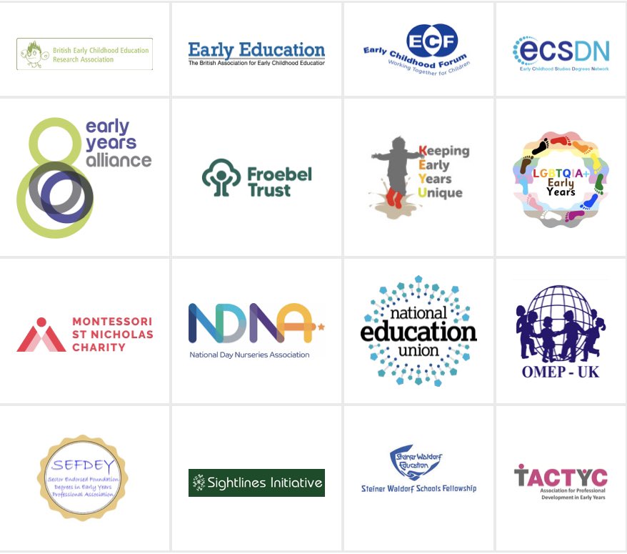 You may of heard of the Early Years Coalition. Well here are the organisations which form that coalition. What a positive sight, many voices not just one. Stronger Together. Putting Early Years at the heart of practice. #EYCoalition #TeamEC #EarlyYears