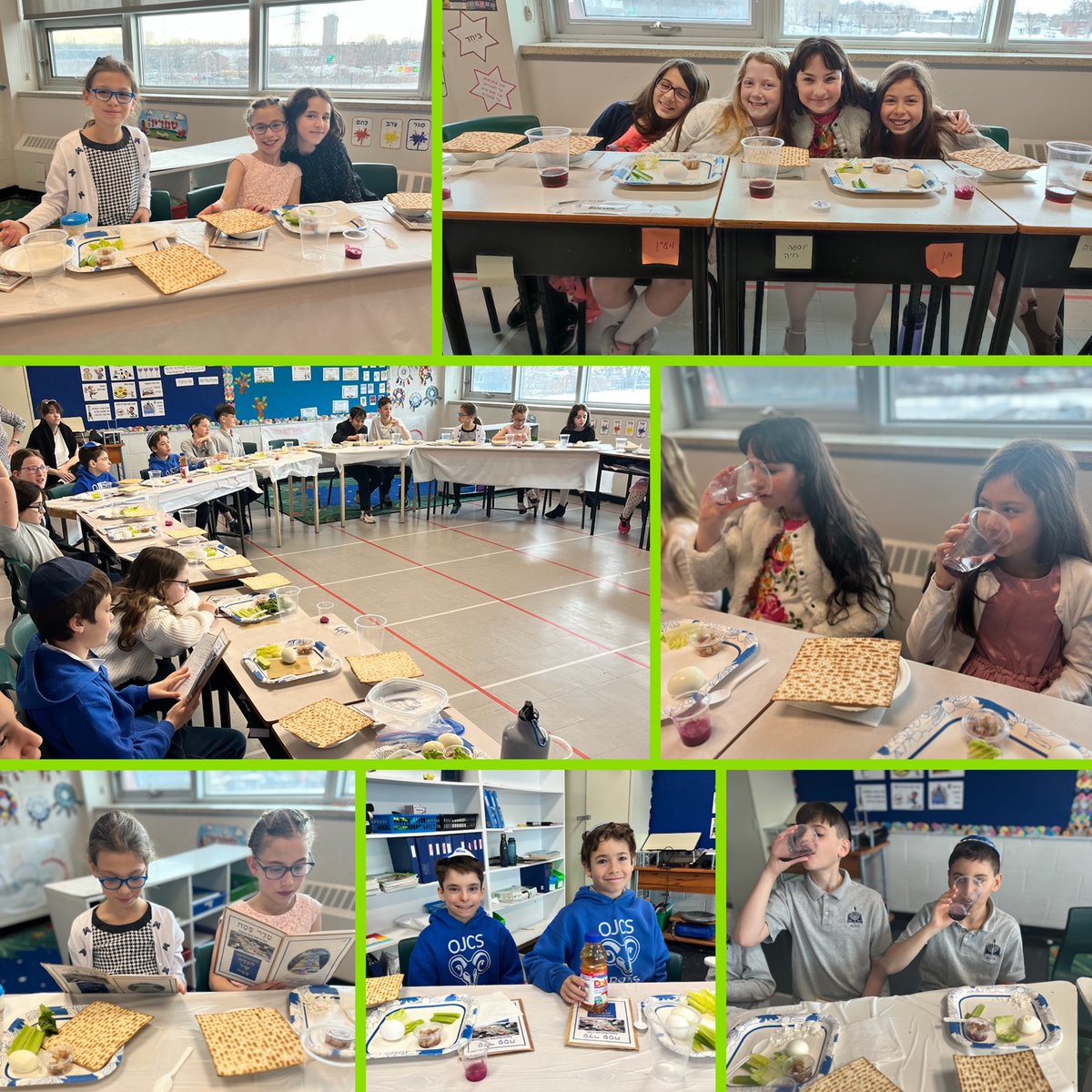 The_OJCS's tweet photo. Grade 5's seder has been a wonderful way to get ready for Pesach! #TheOJCSDifference https://t.co/E8HJmpBe6R