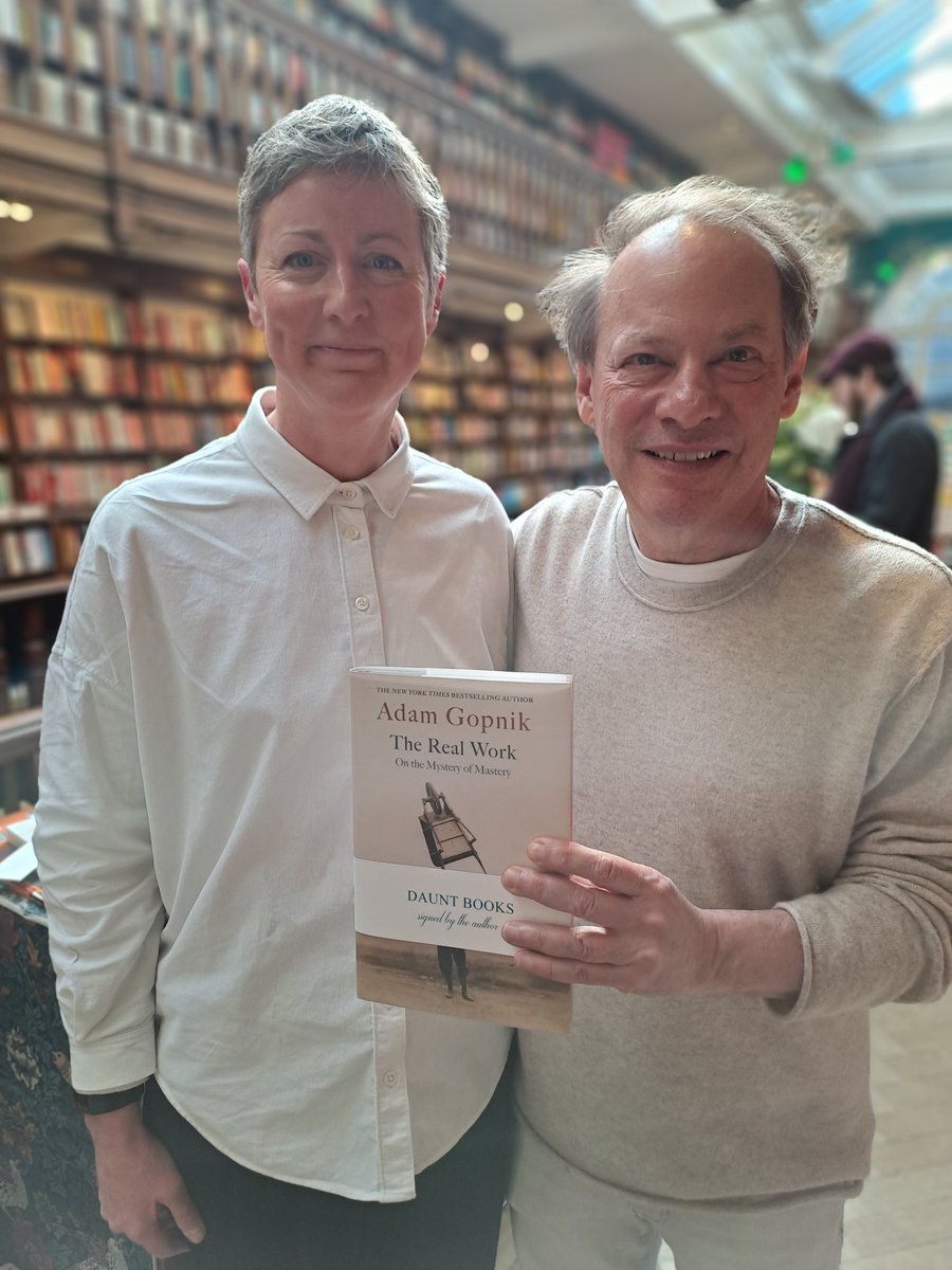 Daunt Books (@dauntbooks) on Twitter photo A treat to see <a href="/adamgopnik/">Adam Gopnik</a> this afternoon and now, of course, we have signed copies of The Real Work - hooray! <a href="/HachetteUK/">Hachette UK</a> dauntbooks.co.uk/shop/books/the… A treat to see <a href="/adamgopnik/">Adam Gopnik</a> this afternoon and now, of course, we have signed copies of The Real Work - hooray! <a href="/HachetteUK/">Hachette UK</a> dauntbooks.co.uk/shop/books/the…