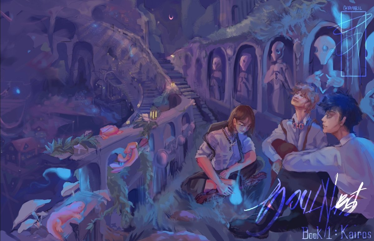 Domkril's tweet photo. Soulnest Book 1 : Kairos -- A poster for my passion project. 
City of Lost Spirits.

#soulnest #art #digitalpainting #digitalart #illustration #oc #ocart #conceptart #ArtistOnTwitter https://t.co/hgmzllv5ku