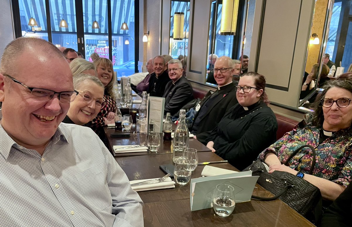 Beautiful Chrism Mass @ManCathedral followed by a meal with Manchester Chapter of SCP and folk interested in joining us. Wonderful to be together near the start of this Holy Week.