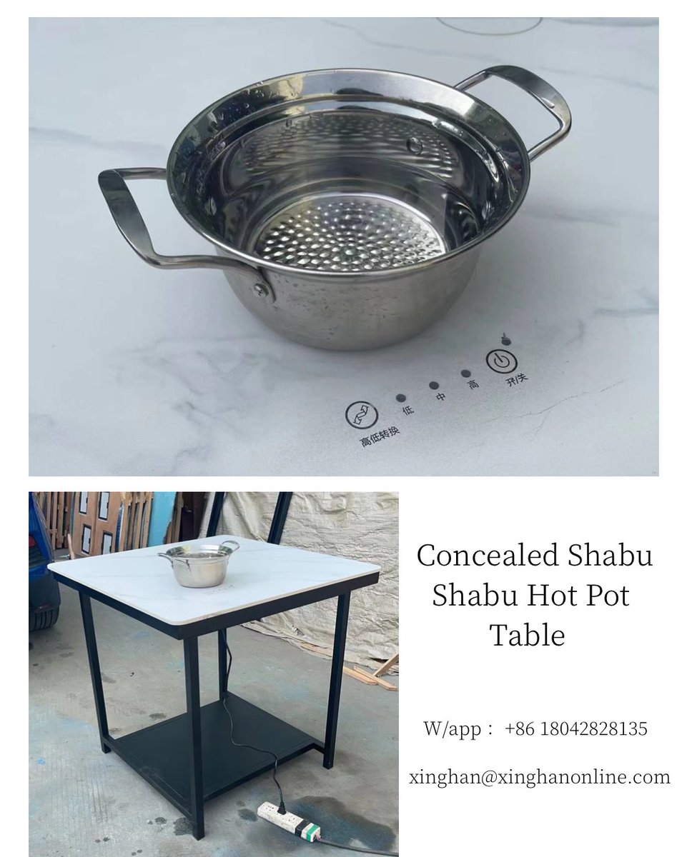 hotpotbbqtable's tweet image. Concealed Shabu Shabu hot pot table which can be used for hot pot cooking and dining table - xinghanonline 
#concealedhotpottable #shabushabuhotpottable #hotpottable #restauranttable #inductioncooker #hotpotcookware #hotpotequipment #xinghanonline 
xinghanonline.com/Restaurant-Fur…