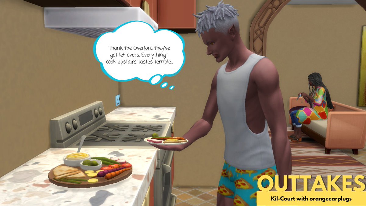 OrangeEarPlugs's tweet photo. Jude has been determined to learn how to cook while he and Jarrod have been upstairs, except he doesn't quite seem to have a knack for it. Thank the Overlord that he can get food from his parents until he figures this whole cooking thing out. https://t.co/dSJILftRJU