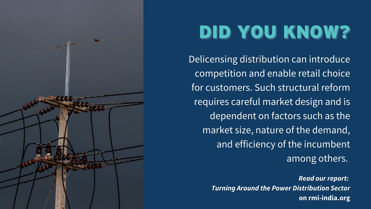 RMI India's report highlights reforms needed for discoms to transition to #CleanEnergy. Local experiments are key to implementing solutions. Learn more: bit.ly/3jPZdEs #India #PowerSector #Electricity