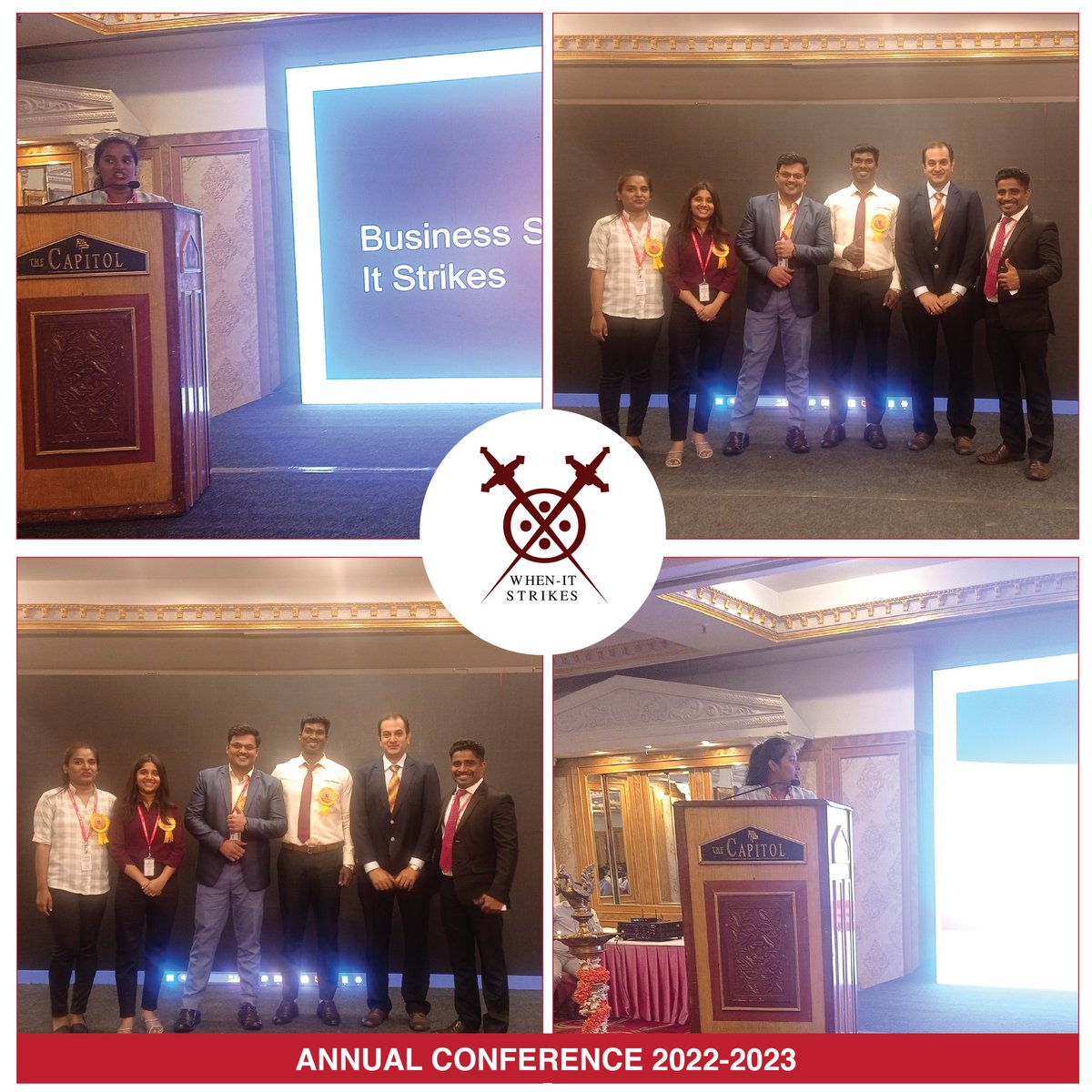 when_it_strikes's tweet photo. We had an amazing time at our annual conference meeting in 2023! A big thank you to all our attendees for making it a huge success!

#ACM2023 #annualmeeting #conference  #collaboration #team #growthmindset #leadership #community #success #firesafety #lifesafety #whensitstrikes https://t.co/gADfZsC4vV