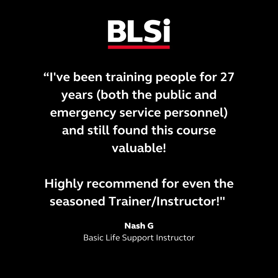 ResusCouncilUK's tweet photo. If you are trained in BLS and keen to share your knowledge with others, then our new Basic Life Support instructor (BLSi) course is ideal for you.

By taking this course you can access the latest research and optimise your skills to teach with confidence.

https://t.co/0FeoDcZ5T1 https://t.co/nH5hXLHgz5