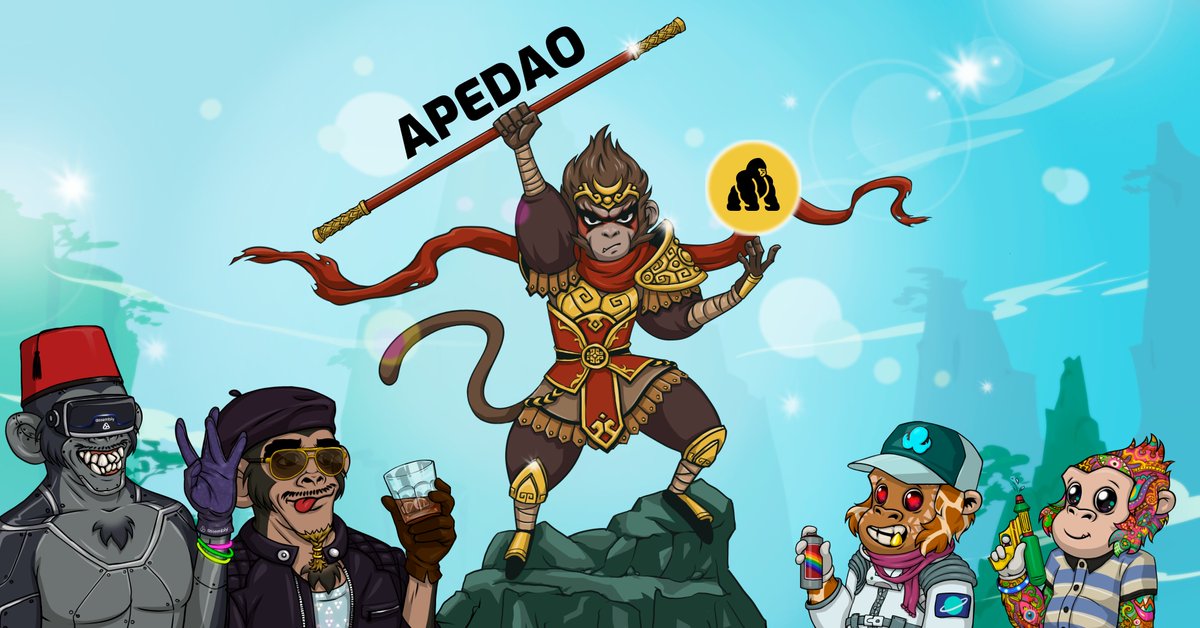0xApeDAO's tweet photo. Our dApp is now live on #Shimmer EVM Testnet. Snapshot of all hodlers was done and TEST apes were airdropped to their respective owners. APEin/SMR liquidity was added to @ShimmerSeaDEX, which is also live now, so you can test trading and liquidity as well. Have fun testing 🐵 https://t.co/m5d1bdxb93