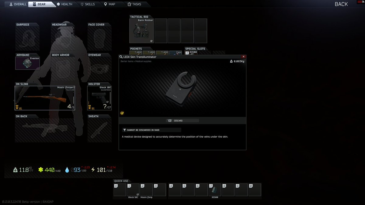 n09675's tweet image. でっ、でたーーーーー！！！
#EFT #裸モシンマン #LEDX