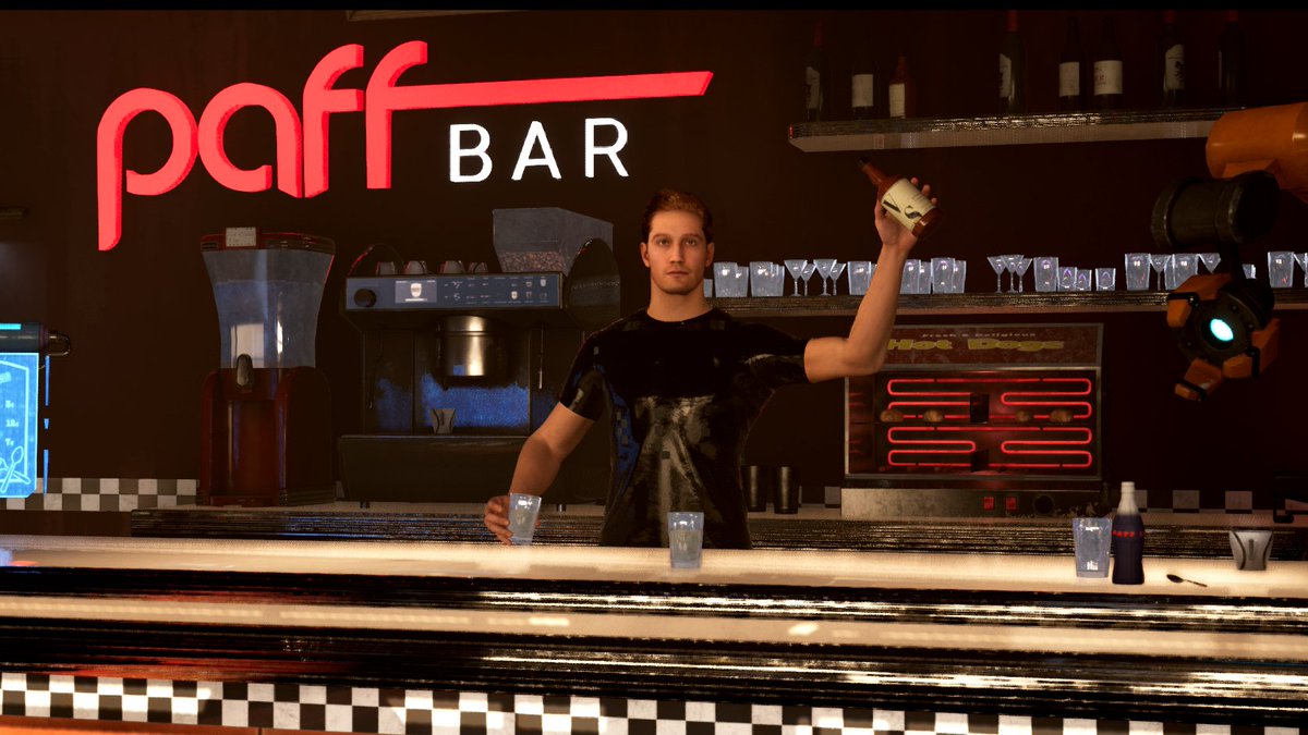 PaffStudios's tweet photo. 🍸Get ready for Paff Bar by Paff Studios! Enjoy a 24/7 lo-fi soundscape &amp; chat with our AI bartender. He might even serve free drinks!

More features and updates coming your way soon!
#PaffStudios #metaverse #AI #PaffBar #lofibeats #NFTCommunity #DAO https://t.co/IkXWKUHEMS