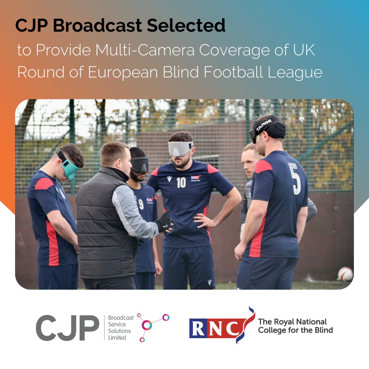 “We're honored to support the Royal National College for the Blind's ongoing development of #blindsports.” Chris Phillips talks ahead of this week’s #EuropeanBlindFootballLeague: bit.ly/3luujmq #livesports #blindfootball #sportsbroadcast #broadcast #EBFL @RNC_Hereford