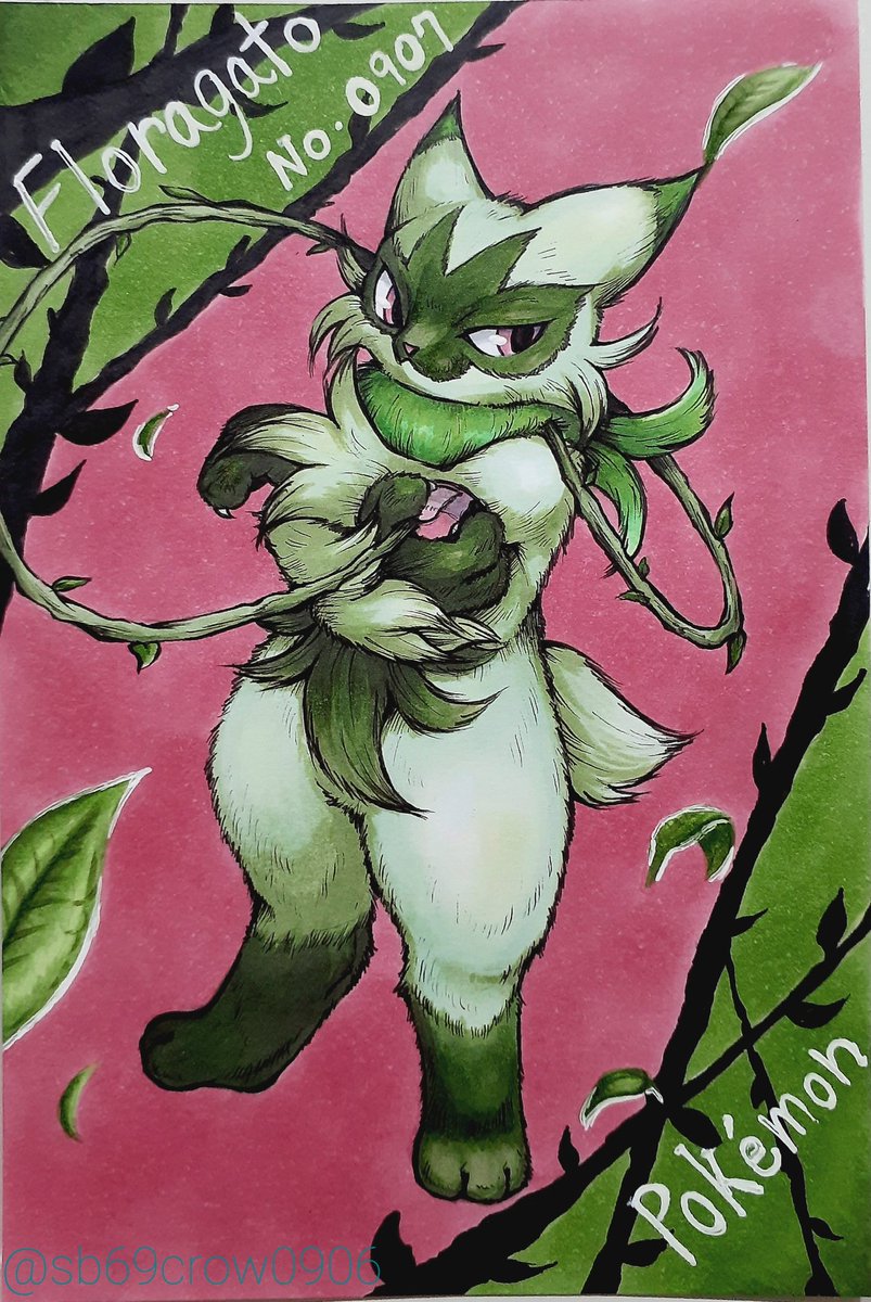 pokemon (creature) solo no humans character name vines leaf full body  illustration images