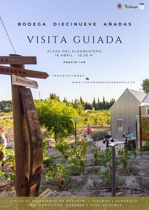veronicadoval's tweet photo. Planazo en #Cehegin, norte #RegiondeMurcia #Espana #Espagne #Spanien #Spanje #Spain 🇪🇸
📷Visita guiada a #Begastri y la #Bodega #DiecinueveAñadas con almuerzo y cata
📷16 Abril
Viñedos + Almuerzo + Cata 📷14 €
📷Reservas: https://t.co/Cu4cvyXArm 📷3 horas
#enoturismo #Vinotinto https://t.co/h5LUAPCUW1