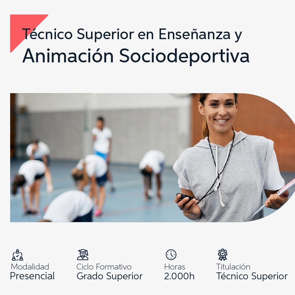 #CiclosFormativosNarval 🌟 Técnico Superior en Enseñanza y Animación Socio deportiva 🌟 En Colegio Narval te acompañamos con la formación más completa de cara a un futuro profesional brillante 💫 👉 colegionarval.org/oferta-educati…