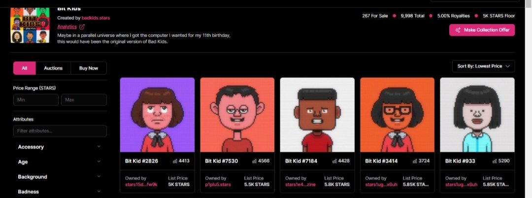 DonDon14321's tweet image. A great oppurtunity before the inevitable whale sweeps 🤷🏾‍♂️🙏🏽  #NFA #BitKids @badkidsart @StargazeZone #NFTs #Cosmos