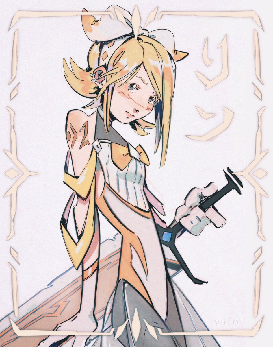 鏡音リン 「Lady Kagamine#VOCALOID 」|Yafoのイラスト