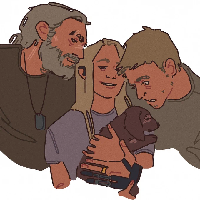 I miss them (they're copyrighted fictional characters that I put into a completely made up familial dynamic within a completely unrelated storyline)  