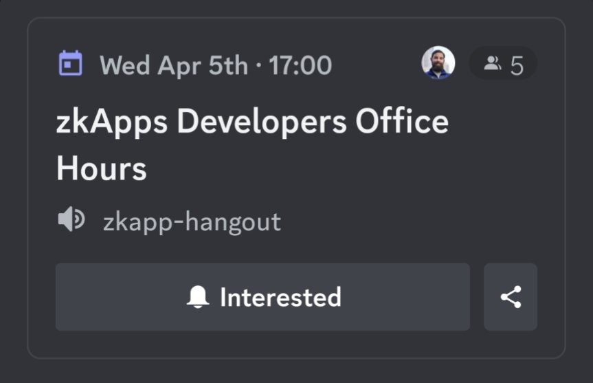 o1_labs's tweet image. Along with the @MinaFoundation our team of #zk experts will be on hand on Wednesday to assist developers building with #snarkyJS over on the @MinaProtocol discord channel. Join here discord.gg/minaprotocol and don&apos;t forget to check the local time where you are.
