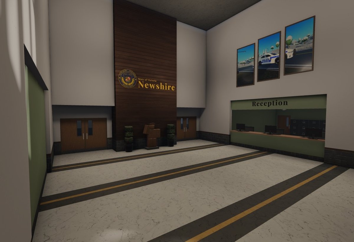 VictoriasState's tweet photo. Inside of new NTPD station coming along! 

#RobloxDev #Roblox https://t.co/YMWdHECNWW