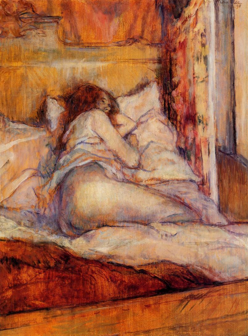 The Bed, 1898 #lautrec #postimpressionism wikiart.org/en/henri-de-to…