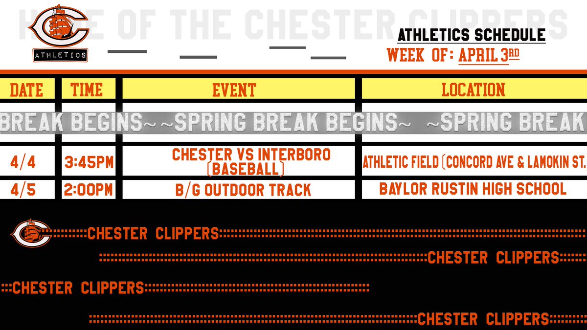 CHESTER CLIPPERS ATHLETICS (@clippers19013) on Twitter photo 