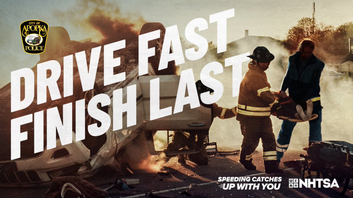 Risky driving isn’t worth the risk. Local roads are more dangerous than highways for speeders. In 2020, 87% of all speeding-related traffic fatalities occurred on roadways with speed limits lower than 55 mph. #StopSpeeding #ApopkaPoliceDepartment #NHTSA