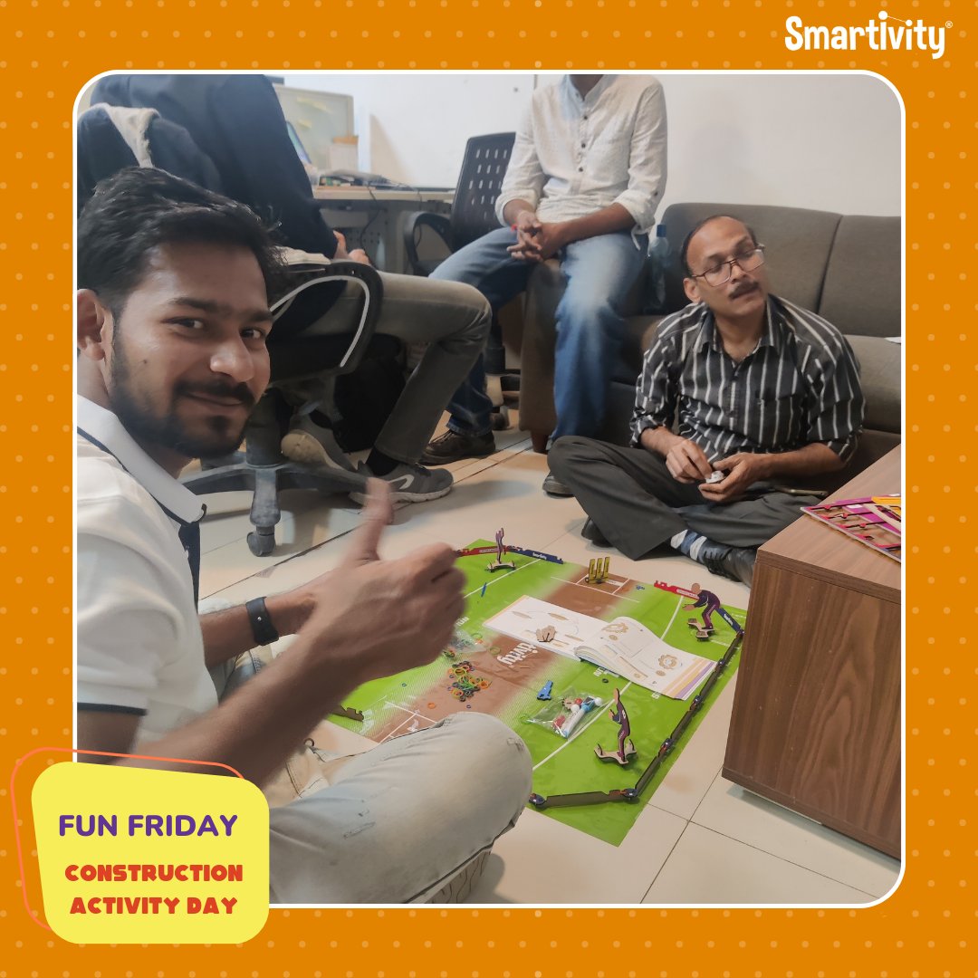 smartivitylabs's tweet photo. Celebrating the launch of #CricketMania in office. We all played cricket as kids and we miss that. Bring back that carefree feeling with our game!
#CricketMania #CricketAtHome #Smartivity #SmartivityLabs #Sports #SportsFan #SmartivityToys #Cricket #OfficeActivity #teambuilding https://t.co/pvfx8BWClE