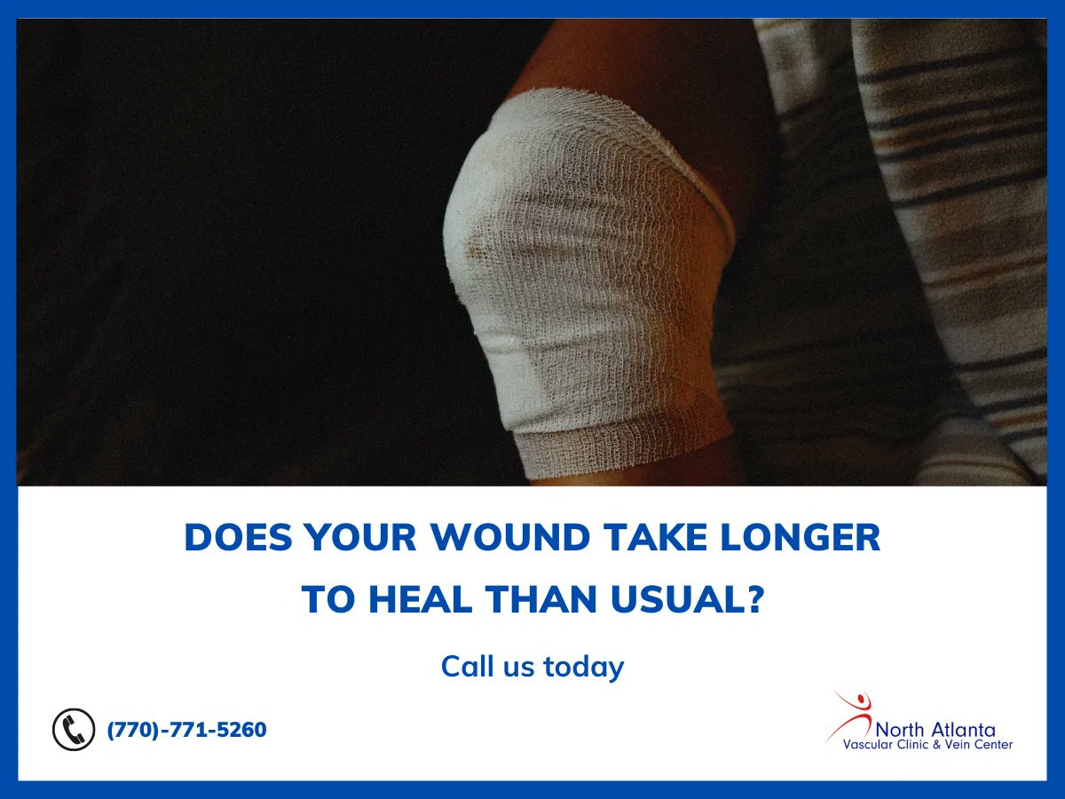 The best way to prevent serious complications of wounds and sores is to promptly seek treatment. Call North Atlanta Vascular Clinic or book an appointment online today. 
navascularclinic.com/services/wound…
#WoundManagement #WoundTreatment #VeinDisease