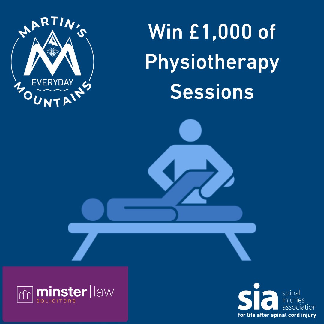 If you feel you could benefit from further physiotherapy, <a href="/minsterlawuk/">Minster Law</a> have got you covered!

They have generously donated £1,000 towards sessions at a local facility of your choice. All part of our #EverydayMountains Prize Competition.

Enter now: spinal.co.uk/news/everydaym…