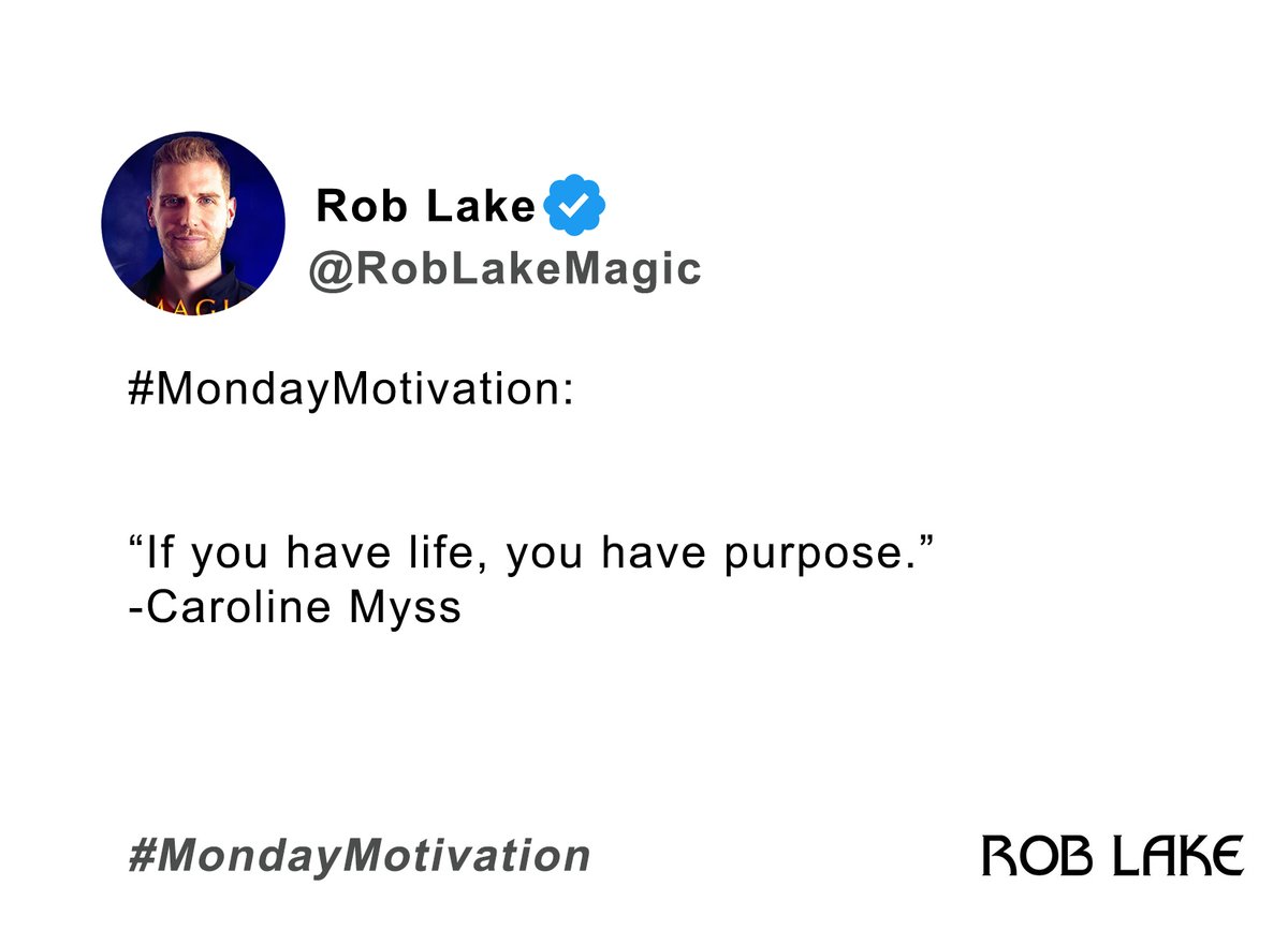 #MondayMotivation One of my favs: 'If you have life, you have purpose.' - Caroline Myss