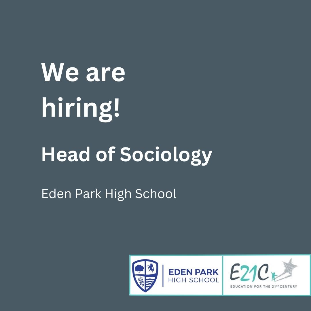orion_education's tweet photo. Join our team at @EdenParkHigh! We are searching for a talented individual to lead our sociology department. If you are passionate about the social sciences and have experience in leadership, click here: https://t.co/qtgFhp7wEI
#education #sociology #hiring #leadership #e21c https://t.co/PsdLauNqdM