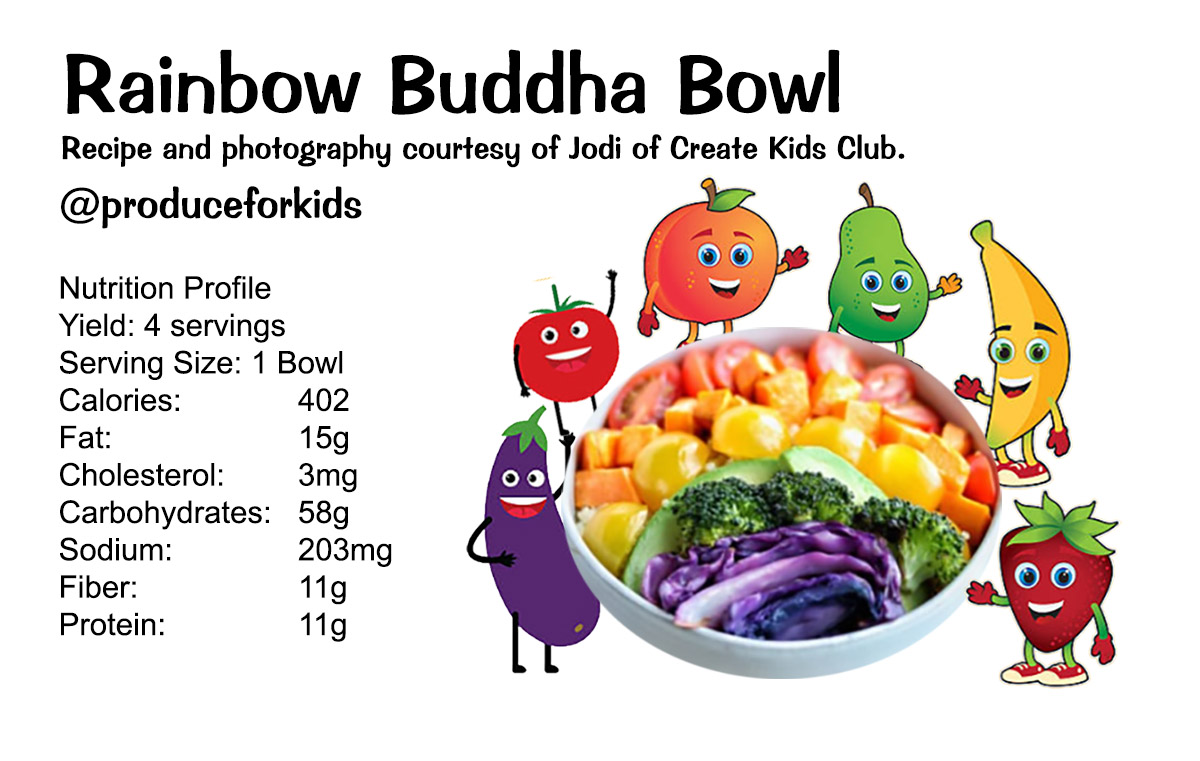 DietitianOnline's tweet photo. #RecipeFInd: Rainbow Buddha bowl from @createkidsclub. Have your young chefs assemble the vegetables in a rainbow pattern. #FindARainbowDay https://t.co/pwr0DoFImG #eatright #Rainbow #food @Healthyfamprj https://t.co/EbYiEFHdHz
