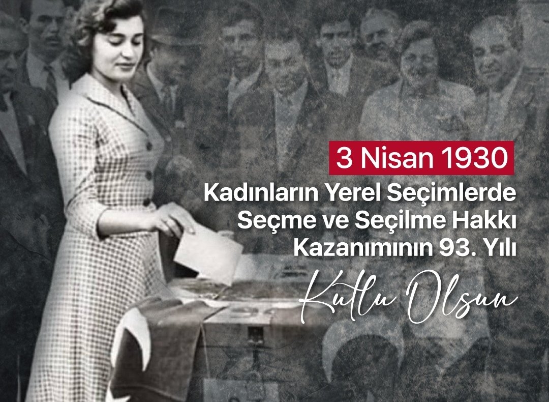 ... 

Gazi Mustafa Kemal Atatürk’e saygı ve minnetle 🇹🇷 💙
#3Nisan1930 
#TürkKadını
#SeçmeveSeçilme
#GaziMustafaKemalAtatürk

Olmasaydın olmazdık.!

.