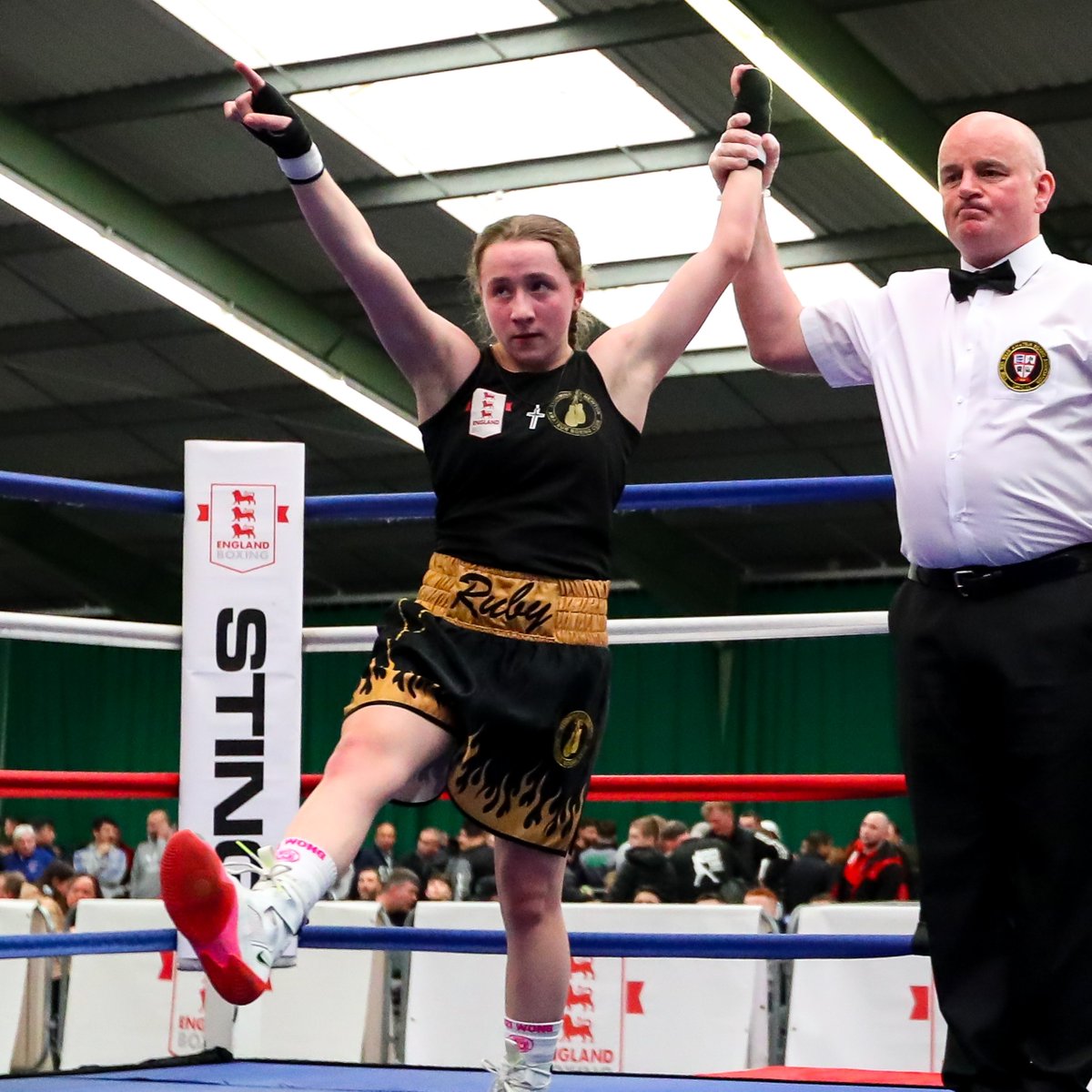 FRIDAY FEELING 🥊

Ruby White (Sturminster Newton) celebrates becoming National Champion at the England Boxing National Junior Championships 2023 👊

#EBNJC23 #EnglandBoxing #FridayFeeling
