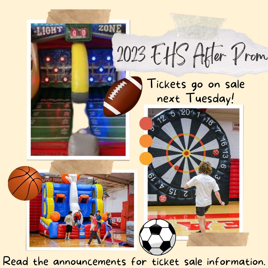 EHS_APCommittee's tweet photo. ● Tickets on sale Tuesday, April 11th through Friday, April 14th from 7:00am-7:45am in the Eagle's Nest  
● Tickets are $10  
● A parent/guardian signed waiver MUST be turned in at the time of ticket purchase      
● Waiver being mailed home, link to it also in announcements https://t.co/sMwceMJb3y