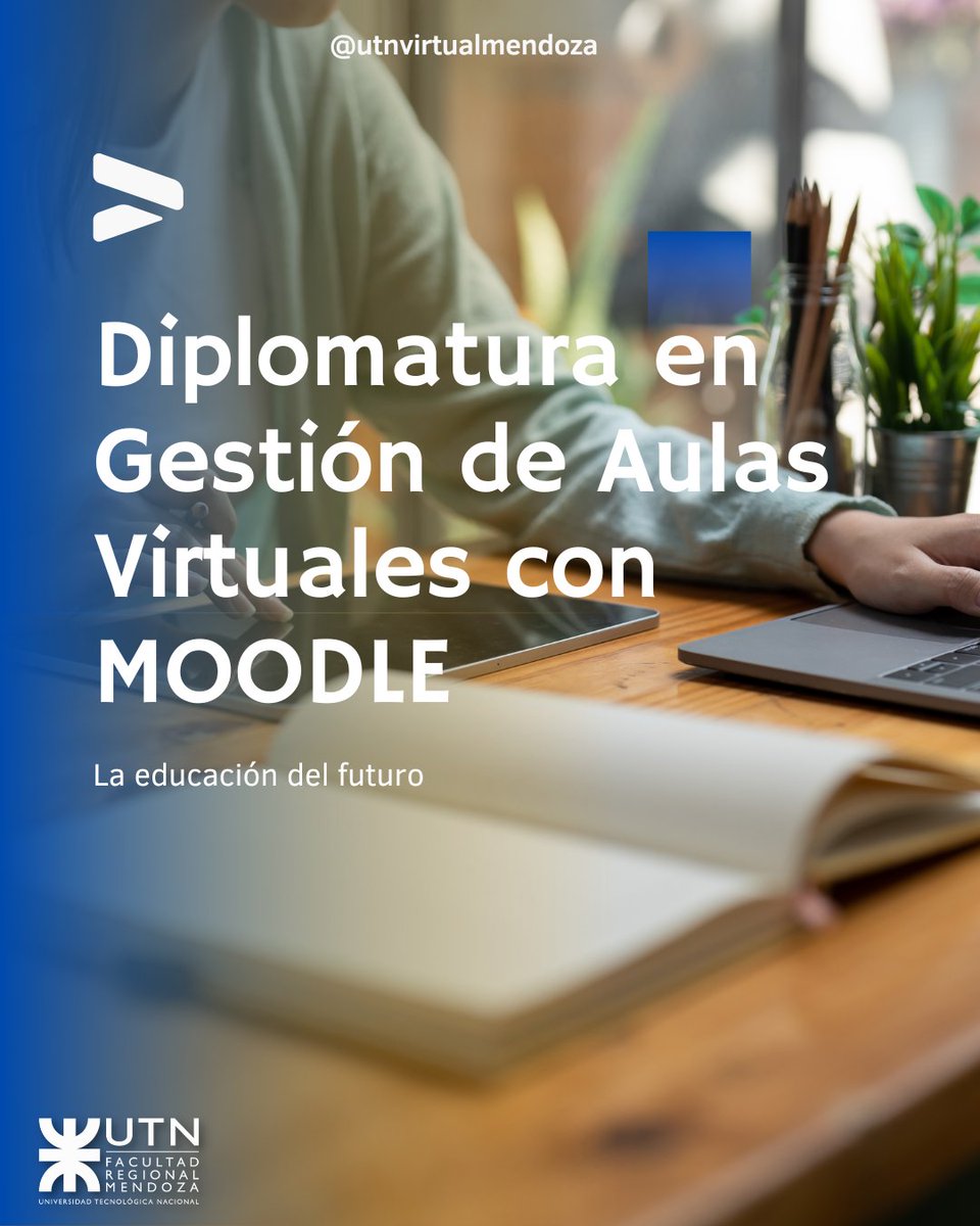 UTNVirtualMza's tweet photo. Ya estamos preparados para comenzar con la Diplomatura en Gestión de Aulas Virtuales con Moodle.  En nuestra web podés ver los detalles https://t.co/tS0saHsNm7

>>>Inscribite hoy mismo<<< https://t.co/WKxahwwZMm

¡Te esperamos! Cursos a Distancia de la UTN https://t.co/QPiRCKnt7a