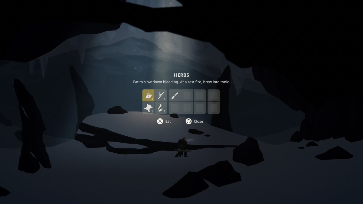 Northlander74's tweet photo. #PS5Share, #UntoTheEnd Another stunningly deep game mechanic 'platformer' Almost Souls level of melee tactica, with some survival-lite inventory management from @2TonStudios 😍 https://t.co/r0JhQfAuT2