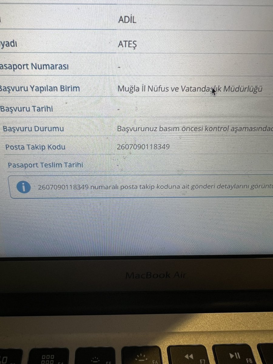 26/12/22 Tarihinde pasaport başvurusu yaptım ancak hala elime ulaşmadı mart ayı başında 02/05/23 yurtdışına seyahat etmek üzere biletimi kestirmiş durumdadır mağduriyet yaşamamak adına lütfen acil bir şekilde yardımcı olursanız sevinirim <a href="/TCNufus/">Nüfus ve Vatandaşlık İşleri Genel Müdürlüğü</a> <a href="/TCNufusDestek/">NVİDestek</a> <a href="/sefikaygol/">Şefik AYGÖL</a>