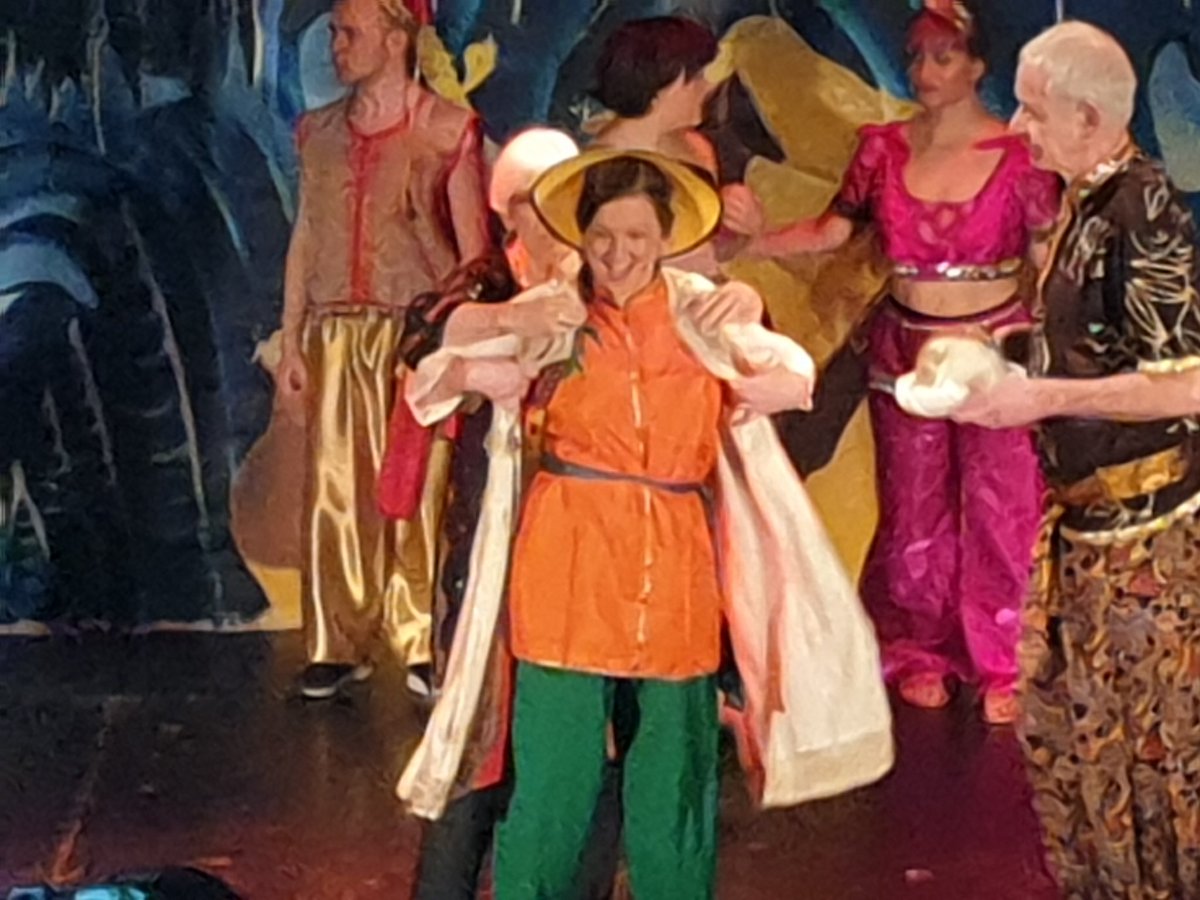 Today An English Rose maybe, but in December Kaye was a young Aladin!