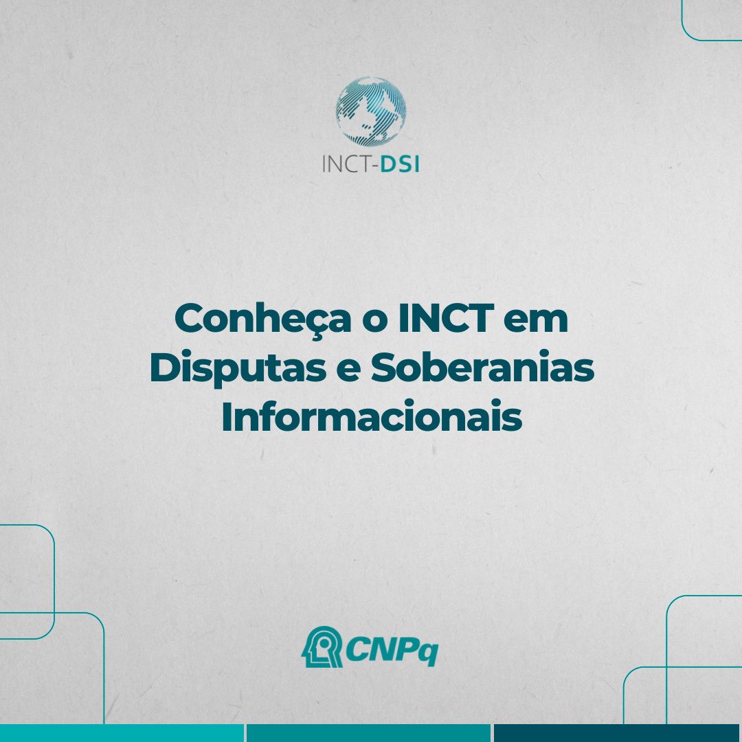 O Instituto de Ciência e Tecnologia em Disputas e Soberanias Informacionais tem como objetivo central investigar os desafios que as dinâmicas contemporâneas relativas à produção e circulação da informação apresentam à soberania nacional.