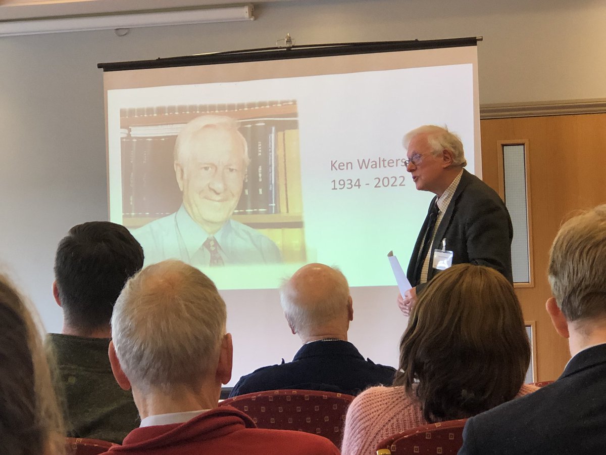 KarlHawkins5's tweet photo. Russell Davies opening the joint INNFM BSR @BritSocRheology meeting in memory of Ken Walters. https://t.co/6DIjrBIZIo