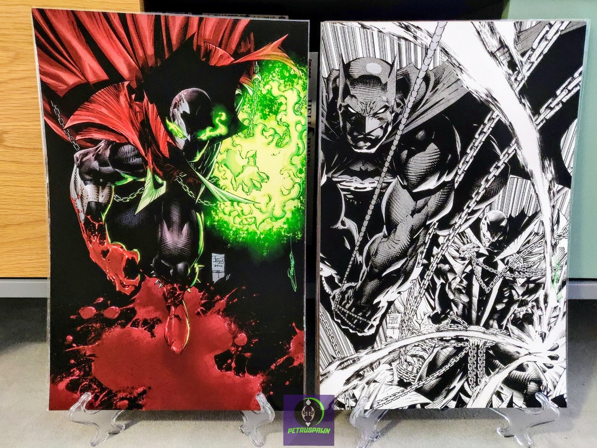 Artist <a href="/DHenriquesInks/">Daniel Henriques</a> and collector <a href="/PetruSpawn/">PetruSpawn</a> offer you these super RARE Spawn and Batman prints for FREE! 🤯
All you have to do is :
1 - Follow both our pages
2 - Like and RT this post
Winners will be picked in 2 days!
More info in comments.
#spawnbatmancrossover
#spawnbatman