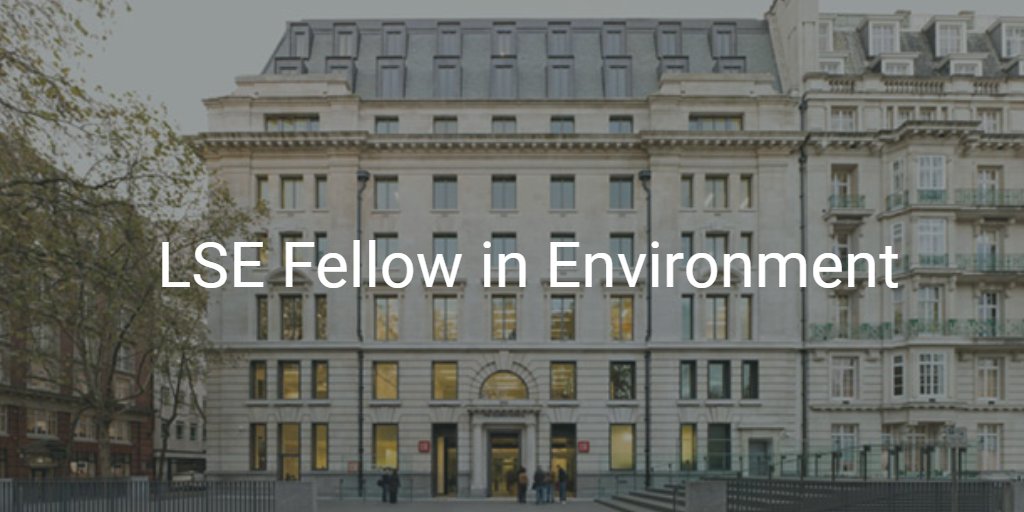 📢 We're hiring! 🔴 LSE Fellow in Environment 📅 Apply by 3 May 2023 More info ➡️ zurl.co/km7y